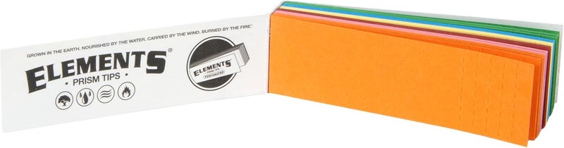 Elements Pre-Rolled Filter Tips Prism Design - Perforated - 10 Pack + ESD Scoop Card - 50 Tips Per Pack = 500 Tips - Rolling in Style - Image 3